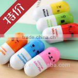 Promotional Creative Plastic Ballpoint Pen With Pill Shaped Top ,Capsule Ballpoint Pen,Vitamin Ball Pen thumbnail-1