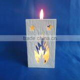 Porcelain White Hollow Out Candle Holder thumbnail-1