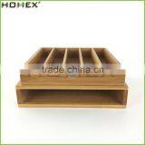 Natural Bamboo Coffee Cup Holder Box/Coffee Pod Drawer/Homex_FSC/BSCI Factory thumbnail-1