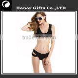 Sexy New Bikini High Quality Solid Colour Flowered Swimsuit Wholesale Bath Suit thumbnail-4