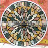 Mosaic Marble Inlay Table Top, Inlaid Marble Coffee Table Top thumbnail-1