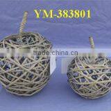 Wicker Apple Decoration for Christmas thumbnail-1