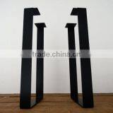 40 Inch Iron Black Matt Coated Flat Steel Bar Table Leg thumbnail-1