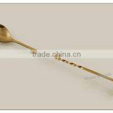 Stainless Steel Bar Spoon With Brass Finish thumbnail-1