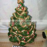 Hand Painted Christmas Tree Shape Ceramic Christmas Figurine for Decoration thumbnail-1