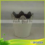 Fashionable Latest Design Beautiful Indoor Metal Artificial Flower Pot thumbnail-5