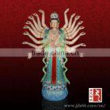 Goddess of Mercy With a Thousand Ceramic Hand Art Sculpture thumbnail-1