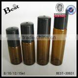 Various Size 10 ml Amber Roller Bottle With Roller Ball and Aluminum Cap thumbnail-6