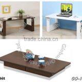 Folding Table, Japanese Style Wood Table, Adjustable Coffee Table thumbnail-3