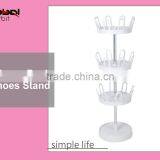 3-tier Shoe Stand, Simple Swivel ABS Slippers Rack, Slippers Display thumbnail-1