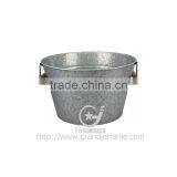 Color Metal Tubs With Wood Handles thumbnail-3