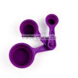 16094 SILICONE MEASURING CUPS SET CUP SPOON KITCHEN TOOL COLLAPSIBLE BAKING COOK thumbnail-4