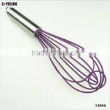 13044 Whisk Silicone Milk and Egg Whisk Heat Resistant Non-Stick With Stainless Steel Handle thumbnail-1