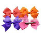 Hot Sale Beautiful Grosgrain Ribbon Kids Hair Clips Bows Kids Hair Clips thumbnail-4