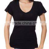 New Trend V Round Collar T Shirt V-neck T-shirt OEM ODM Offered thumbnail-5