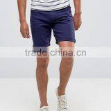 High Quality Cheapest New Design Custom Zip Fly Turn-up Hem 98% Cotton 2% Elastane Stretch Denim Men's Navy Casual Summer Shorts thumbnail-1