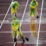 Waterproof Yellow Beautiful PE Raincoat Custom With Logo thumbnail-1