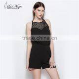 MAXNEGIO Pants and Trousers for Women Lace Short Jumpsuit