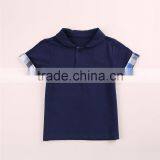 Boys Gender Knitting,Plain Dyed Children Polo t Shirt the Sleeves With Lace thumbnail-1