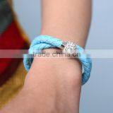 Prince & Princess Letter Charm Bracelets Diy Handmade Alphabet Charms Cord Bracelets With Adjustable Knotted thumbnail-5