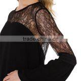 MGOO Hot Selling OEM/ODM Custom Logo Long Sleeve Chiffon Dress Lace Mini Party Dress Fashion Prom Dress D763 thumbnail-5