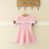 2017 Wholesale Clothing Flower Red Balck Stripe 3-5 Year Old Girl Dress thumbnail-2