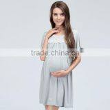 Wild Maternity Clothing Printing Breastfeeding Clothes Loose and Comfortable Nursing Dress thumbnail-3