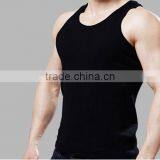Trade Assurance Custom 100% Cotton Close-fitting Gym Plain Mens Tank Top thumbnail-5
