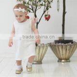 Summer Baby Girl Birthday Party Dress Children Frocks Designs Cotton Linen A-line Casual Dress Breathable Boutique Girl Clothing thumbnail-1