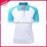 New Design Custom Ladies Polo Collar 100 Polyester Dry Fit PK Polo T-shirt thumbnail-1