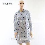 Fashionable Women Long Sleeve Dress Shirts Ladies Longline Casual Shirts thumbnail-1