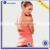 OEM Ladies Fitness Orange Yoga Tank Top Women Gym Sports Wear thumbnail-1