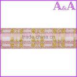 Fancy Christmas Decoration Wired Ribbon,Custom Decorative Grosgrain Ribbons thumbnail-1