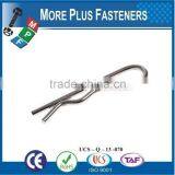 Made in Taiwan Hitch Pin Clip or R Clip or R Pin or R Key Carbon Steel Zinc Plated thumbnail-2