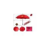 75 Inch Red Automatic Golf Umbrella For Advertising , Promotional