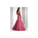 High Quality Taffeta Material Strapless Beaded Mermaid Lady Prom Gown thumbnail-2