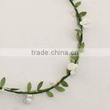 Green Leaf Tassel Flower Headband Garland Hair Wreath BOHO Beach Wedding Photo Props thumbnail-4