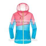 8 Color Constrast Unisex Lightweight Cycling Windbreaker Jacket/saint li Fast Dry Sun Block Athletic Jacket/ Green Blue thumbnail-3