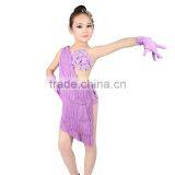 2017 New Teen Girls Ballroom Latin Salsa Competition Dress Fringed Dance Dress thumbnail-2