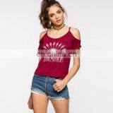 New Design Round Neck T-shirt Printing,Fashion T-shirt Women,T-shirt 100% Cotton thumbnail-4