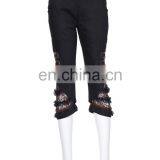Steampunk Capri Pants With Laced Inserts thumbnail-1