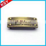 High Quality Engraving Metal Label Brass Logo Plate Handbag Engravable Tag thumbnail-2