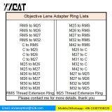 M25 M26 M27 M32 to RMS Thread Microscope Objective Lens Adapter Ring for Olympus Zeiss Mitutoyo Microscope thumbnail-5