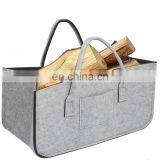 Durable Felt Home Storage Basket Firewood Log Basket thumbnail-7