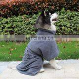 Soft Belt Included Warm Fast Drying Pet Towel Microfiber Dog Bathrobe thumbnail-7