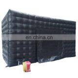 Commercial Black Portable Inflatable Tube Kiosk Blow up Booth Inflatable Cube Party Tent thumbnail-3