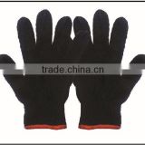 black color cotton knitted gloves for sale