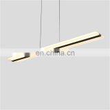 Horizon modern restaurant LED pendant lamp white long meal acrylic chandeliers