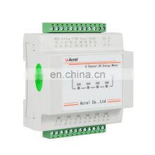 Acrel 6 circuits DC energy meter with Modbus protocol for telecom base staion CE approval
