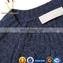Winter Thick Cashmere Cable Knit Sweater Men thumbnail-4